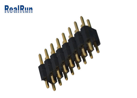 Двойная строка PA6T 3.0A ОКУНАЕТ тангаж соединителя 2.54mm заголовка Pin