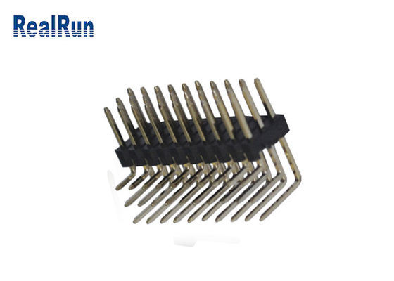 Заголовок Pin строки разъем-вилки 3 держателя PBT 2.54mm поверхностный
