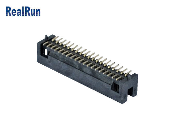 Pin 2*19 UL94V-0 двойной строки заголовка коробки тангажа SMT PA6T 1.27mm прямоугольный