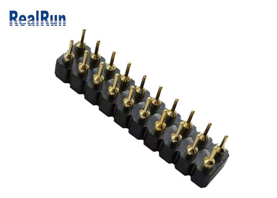 Соединитель гнезда строки Pin женского заголовка 20 Pin ПОГРУЖЕНИЯ PBT 2.54mm двойной