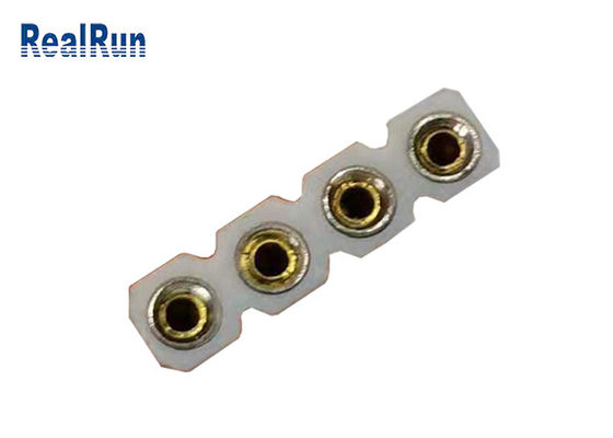 погружение строки 4P соединителя 1 золота 1000V RMS 2.54mm женское терминальное