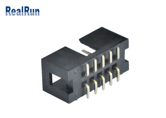 Заголовок коробки Pin тангажа SMT 10 соединителя 2.54mm заголовка PA6T IDC мужской