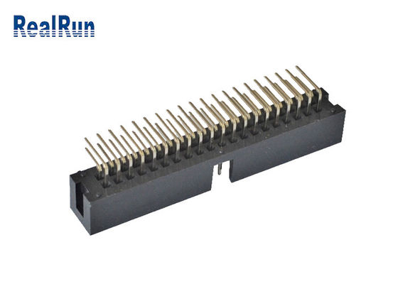 Вертикальный Pin заголовка 2*4 8 коробки PCB 2.54mm SMT подвергал припой механической обработке PA6T