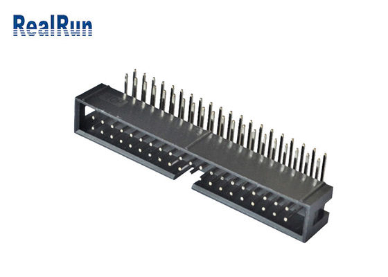 Вертикальный Pin заголовка 2*4 8 коробки PCB 2.54mm SMT подвергал припой механической обработке PA6T