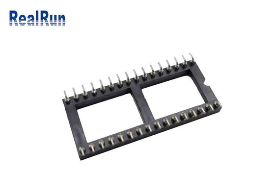 Pin PPS UL94V-0 соединителя 32 гнезда Ic отверстий круга 1.778mm SMT