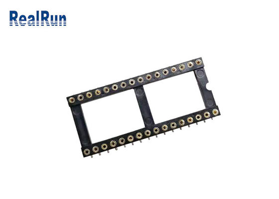 Pin PPS UL94V-0 соединителя 32 гнезда Ic отверстий круга 1.778mm SMT