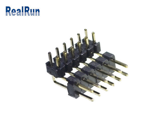 Соединителя заголовка Pin H2.0 SGS Pin строки 2*6 латунного PBT PA6T двойной