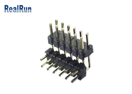 Соединителя заголовка Pin H2.0 SGS Pin строки 2*6 латунного PBT PA6T двойной