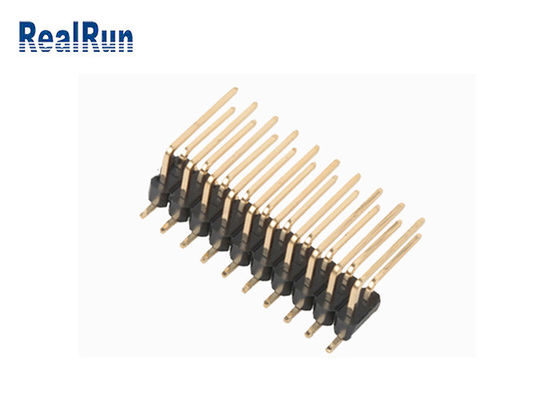 Заголовок прямоугольное латунное PA6T PBT Pin слоя SMD DC500V двойной