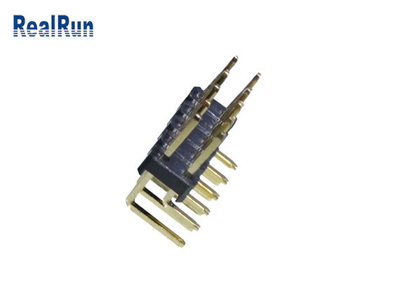 строка PA6T соединителя 2.54mm заголовка Pin 3Amp LCP PBT 1000VAC двойная