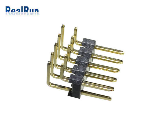 строка PA6T соединителя 2.54mm заголовка Pin 3Amp LCP PBT 1000VAC двойная