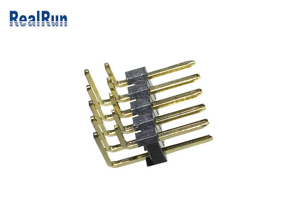 строка PA6T соединителя 2.54mm заголовка Pin 3Amp LCP PBT 1000VAC двойная