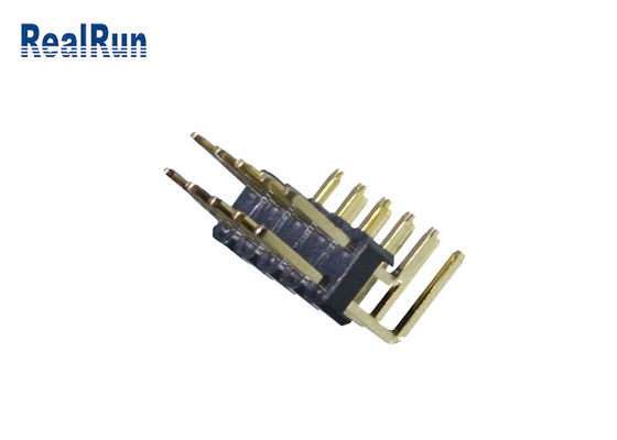 строка PA6T соединителя 2.54mm заголовка Pin 3Amp LCP PBT 1000VAC двойная