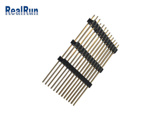 PBT LCP PA6T 40P двойные строки Pin заголовка Au прямо 3 пластиковый 3U»