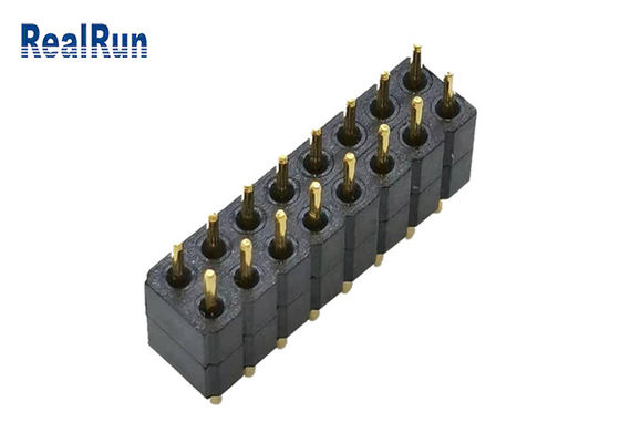 2.0mm LCP PBT PA6T вокруг строки PPS двойника соединителя 16P погружения заголовка Pin