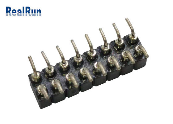 Тангаж SMT SMD ISO9001 соединителя 2.54mm заголовка PBT PA6T PPS L7.40 женский
