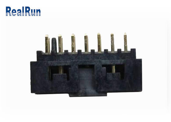 Латунь гнезда заголовка UL94V-0 14P IDC коробки строки двойника PBT H6.4 30% GF