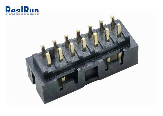 Латунь гнезда заголовка UL94V-0 14P IDC коробки строки двойника PBT H6.4 30% GF