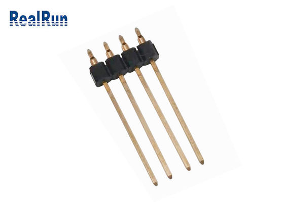 ПОГРУЖЕНИЯ заголовка 2.54mm Pin Pcb пригонки прессы PA6T соединитель заголовка латунного PBT LCP прямого мужской