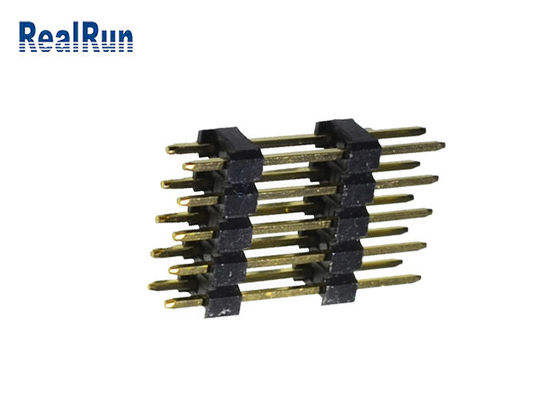 SGS строки 2.54mm Connecto UL94V-0 заголовка Pin 0.75A PBT латунный двойной