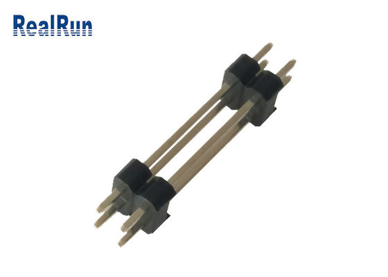 Припаяйте DC 0.75A мужчины Pcb соединителя H2.5 4P заголовка Pin DC 0,75 PA6T