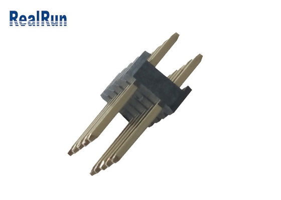 Заголовок PBT LCP Pin соединителя PA6T 2*5P заголовка строки 30% GF PH2.54 двойной