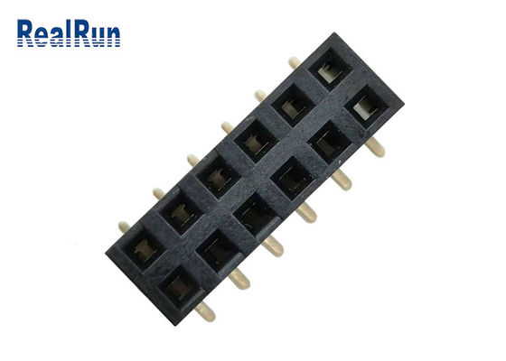 Плакировка золота бронзы светомассы соединителя DC500V заголовка Pin КРЫШКИ PA6T SMD LCP