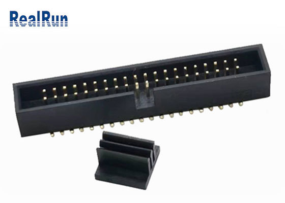 Коробка DC2A Pin Pin SMD мужчины 40 соединителя Idc заголовка LCP латунная PA6T с крышкой