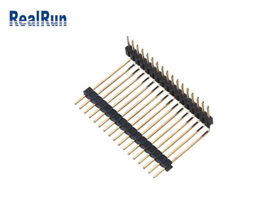 Соединителя заголовка PCB LCP PA6T SGS строки пластикового прямоугольный одиночный