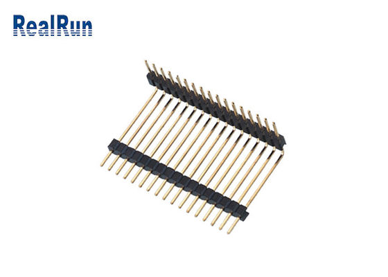 Соединителя заголовка PCB LCP PA6T SGS строки пластикового прямоугольный одиночный