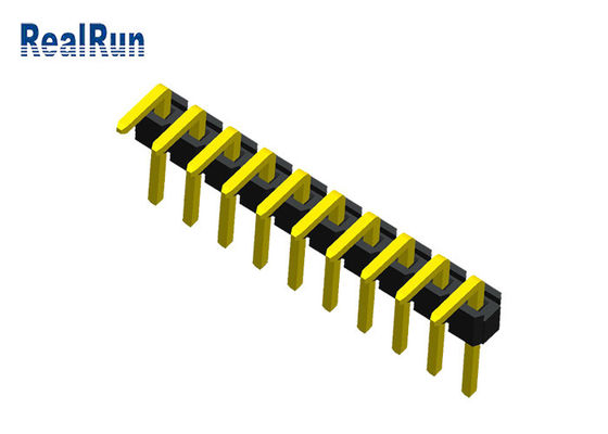 соединитель PCB строки соединителя PA6T одного заголовка Pin мужчины 10P LCP PBT