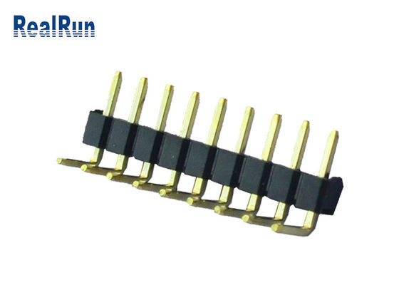 пластмасса 9P 90 Au соединителя латунный PBT заголовка PCB степени над Ni