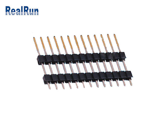 Золото лудя соединитель 13P заголовка PA6T прямой удваивает пластиковое PBT