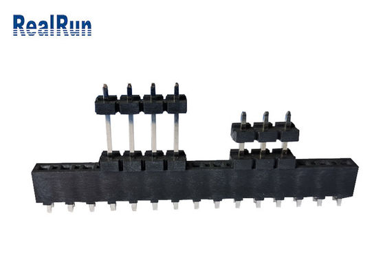 Тангаж DC500V олова 3.96mm Au строки соединителя заголовка Pcb PBT LCP одиночный