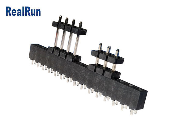 Тангаж DC500V олова 3.96mm Au строки соединителя заголовка Pcb PBT LCP одиночный