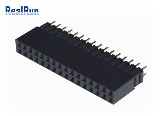 VCD 0,1&quot; строка 32P Golded PA6T женского заголовка Pcb DC500V двойная