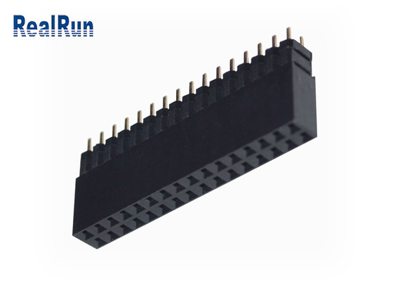 VCD 0,1&quot; строка 32P Golded PA6T женского заголовка Pcb DC500V двойная