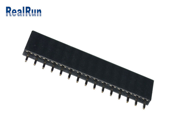 Тангаж соединителя 15P 2.54mm заголовка PCB погружения PA6T женский прямо для VCD