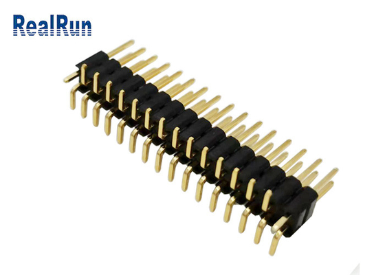 Строка H5.0 вертикальное SMT соединителя LCP PBT заголовка Pin PA6T GF двойная для СИД LCM