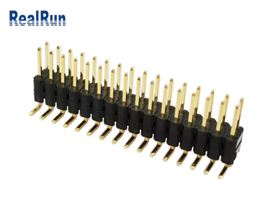 Строка H5.0 вертикальное SMT соединителя LCP PBT заголовка Pin PA6T GF двойная для СИД LCM