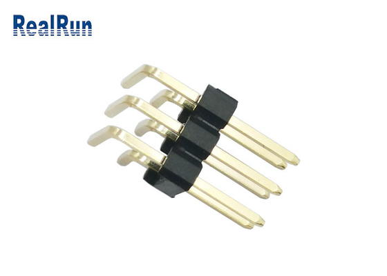 Плакировка золота H2.5 IATF соединителя заголовка Pin PCB PBT PA6T прямоугольная 16949