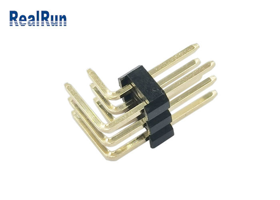 Плакировка золота H2.5 IATF соединителя заголовка Pin PCB PBT PA6T прямоугольная 16949
