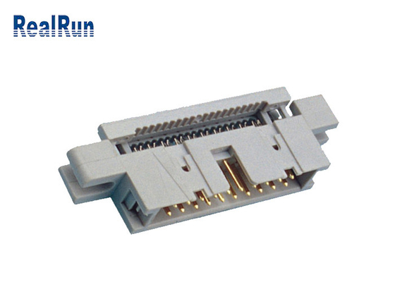 соединитель LCP PBT 2,54 Idc заголовка выталкивателя 2×8P с положенный в кожух гофрирует провод