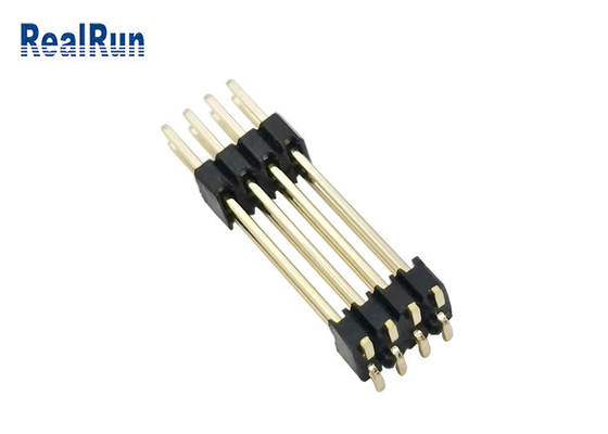 Двойной соединитель DC500V горизонтальное SMT PA6T заголовка Pin слоя