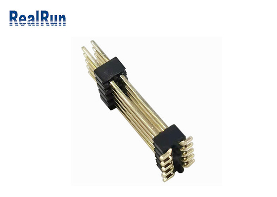 Двойной соединитель DC500V горизонтальное SMT PA6T заголовка Pin слоя