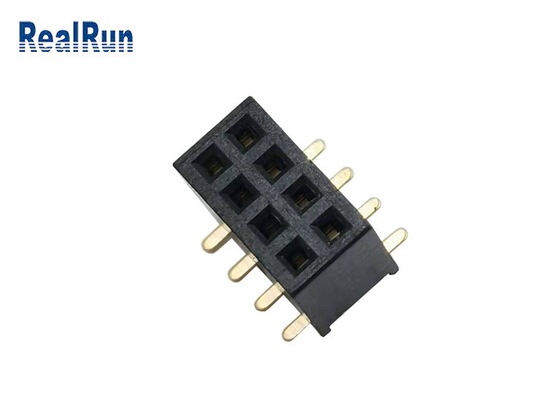 Золото 1u» UL94v-0 H4.3mm LCP соединителя 2*4p заголовка SMT 500VAC PA6T женское