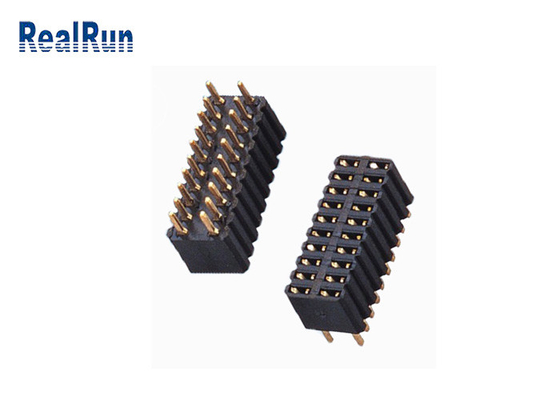 Заголовок PA9T LCP Pcb PBT латунный женский соединитель Pcb 180 градусов прямой