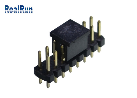 Двойной соединитель DC500V горизонтальное SMT PA6T заголовка Pin слоя