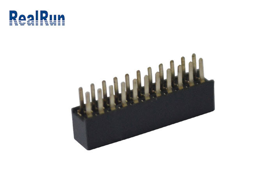 PA6T PBT доска 180 градусов для восхождения на борт соединителя 2X11P заголовка строки гнездового разъема двойного