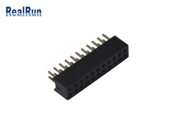 PA6T PBT доска 180 градусов для восхождения на борт соединителя 2X11P заголовка строки гнездового разъема двойного